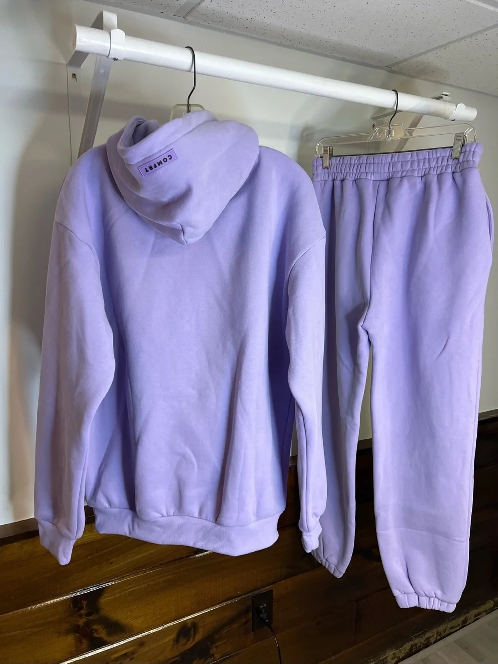 NWOT Comfrt Pastel Collection Purple Hoodie and Sweatpants- M